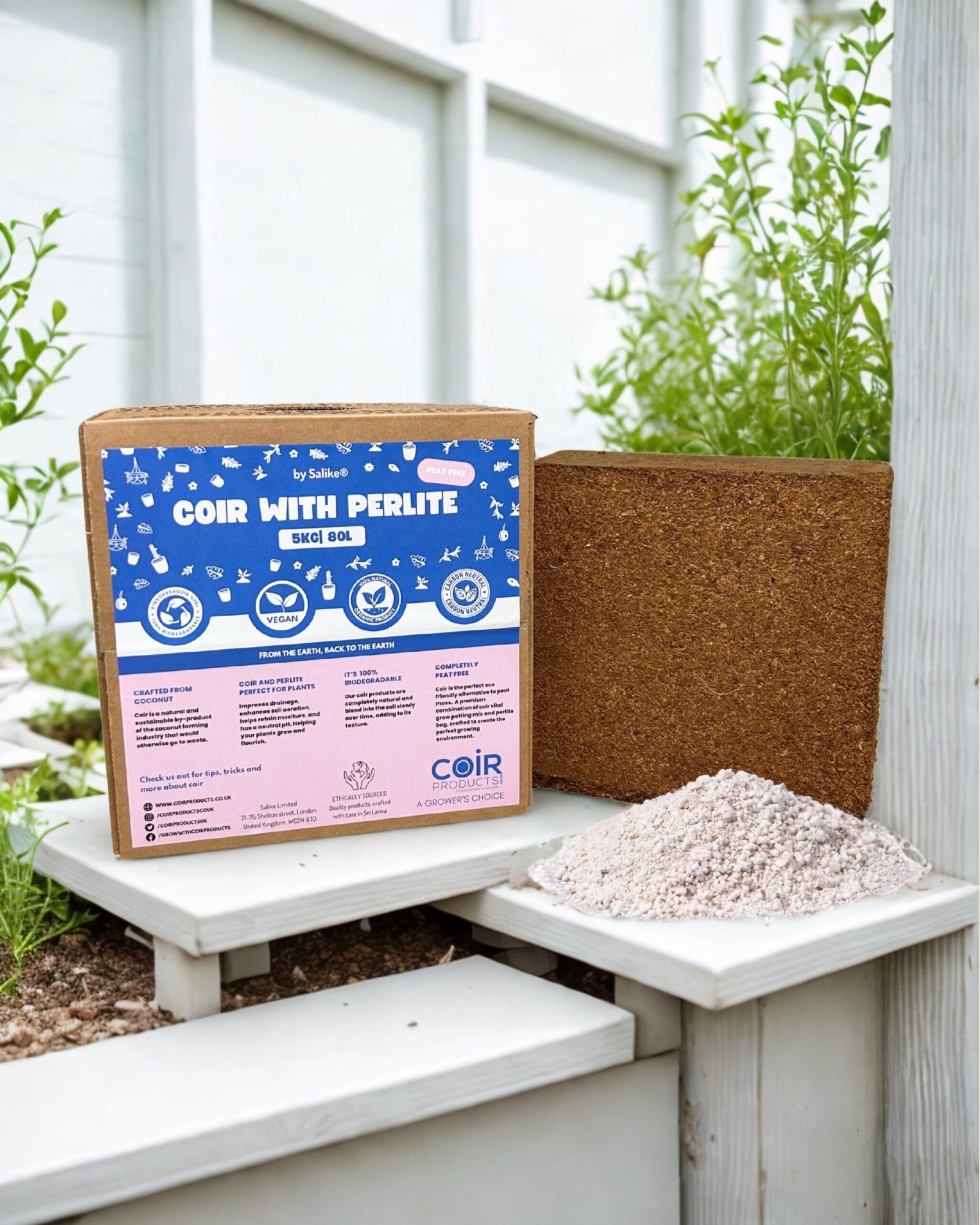 CoirProducts Coir & Perlite 80 L – Premium Peat‑Free Coir Substrate with Perlite for Improved Drainage & Aeration - Image 2