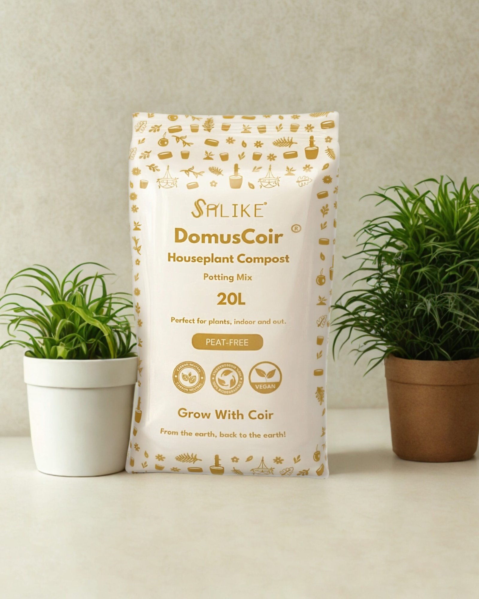 CoirProducts DomusCoir® 20 L – Luxury Houseplant Compost for Thriving Indoor Greenery