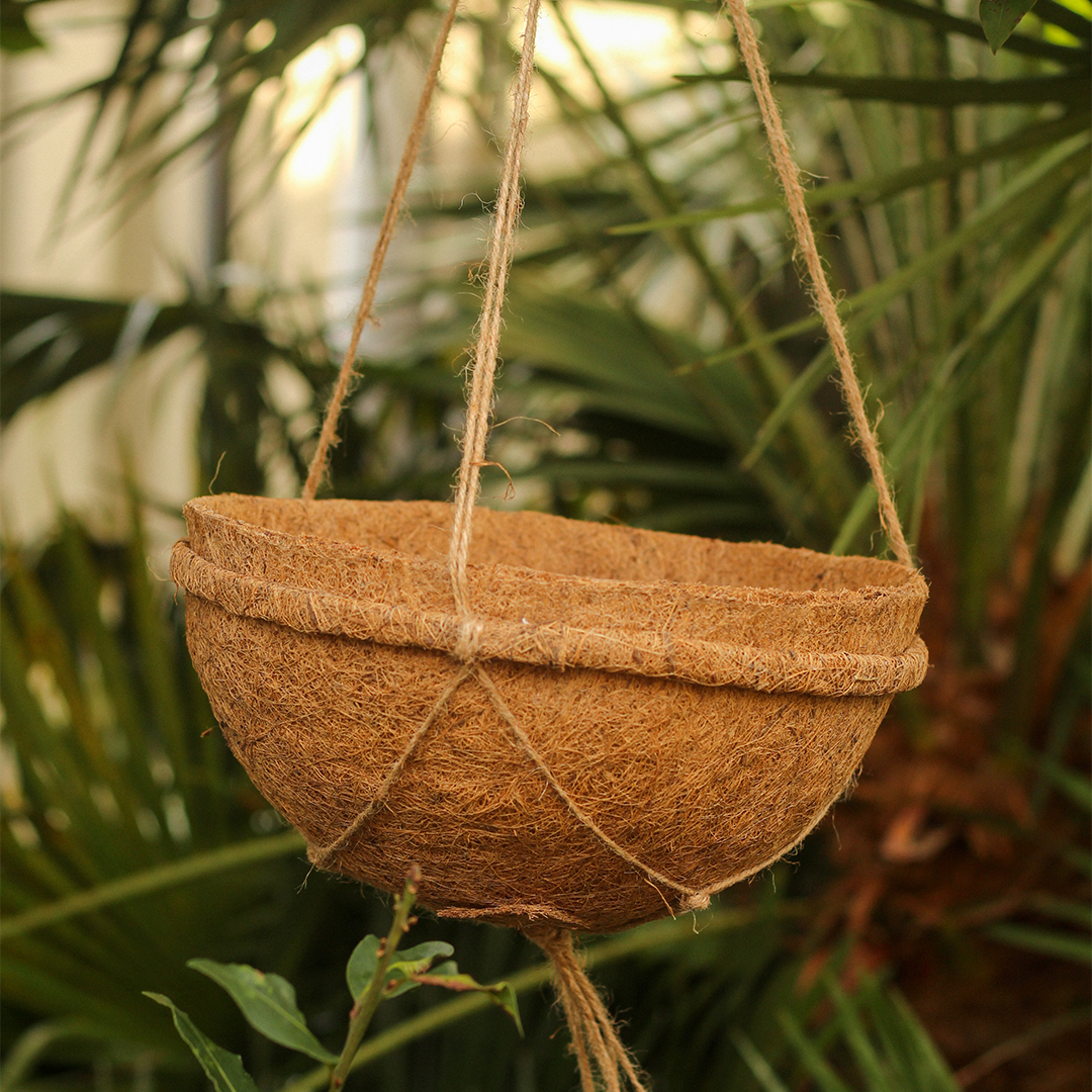 CoirProducts Hanging Baskets | Premium Biodegradable Coconut Fibre Baskets for Flowers, Herbs & Container Plants - Image 4