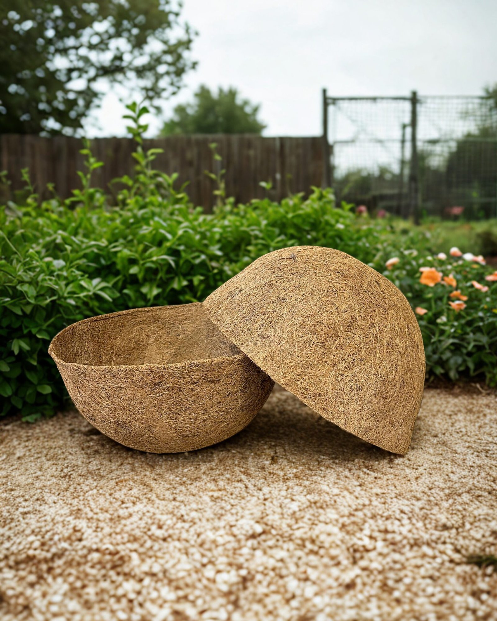 CoirProducts Hanging Basket Liners | Premium Biodegradable Coir Fibre Liners for Flowers, Herbs & Container Plants - Image 3