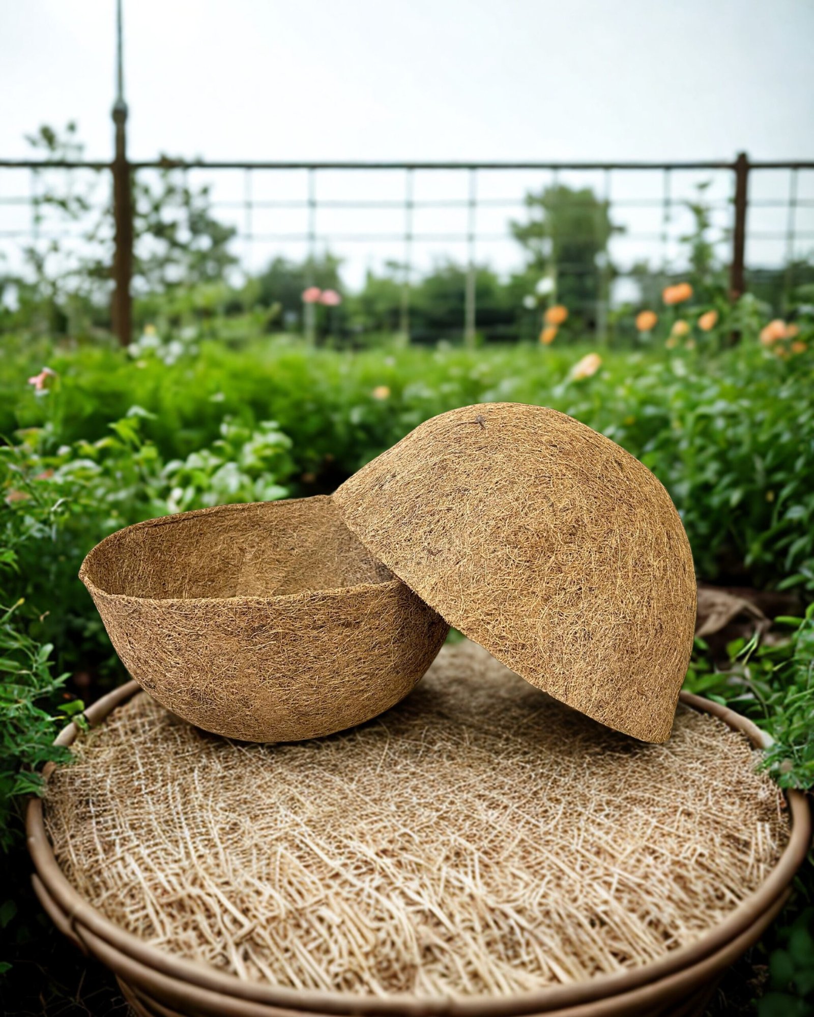 CoirProducts Hanging Basket Liners | Premium Biodegradable Coir Fibre Liners for Flowers, Herbs & Container Plants - Image 4
