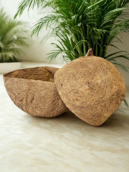 CoirProducts Hanging Basket Liners | Premium Biodegradable Coir Fibre Liners for Flowers, Herbs & Container Plants