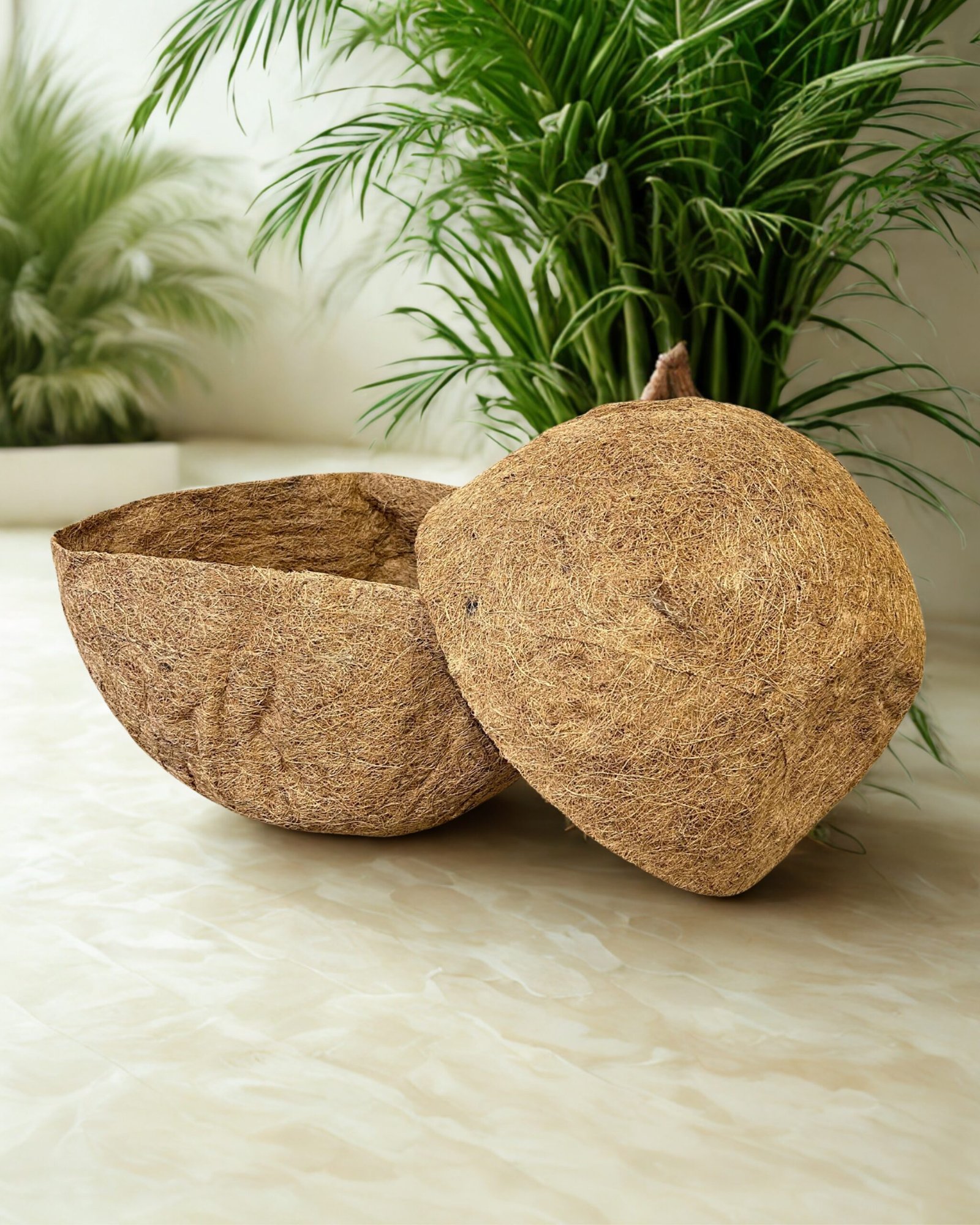 CoirProducts Hanging Basket Liners | Premium Biodegradable Coir Fibre Liners for Flowers, Herbs & Container Plants