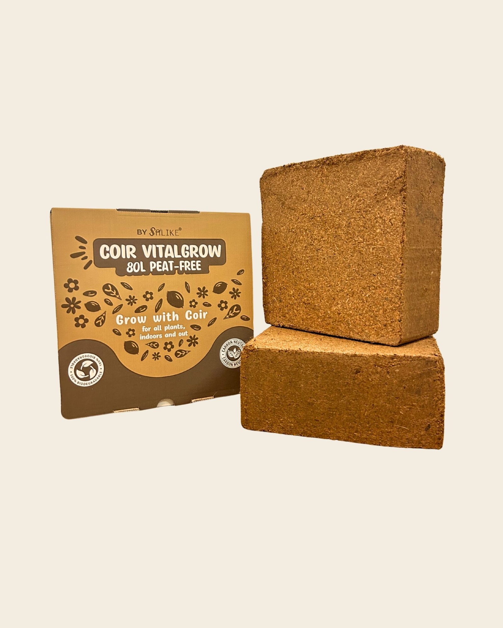 Coir Vital Grow® potting mix by Salike® | 80L (5kg) – Pack of 2