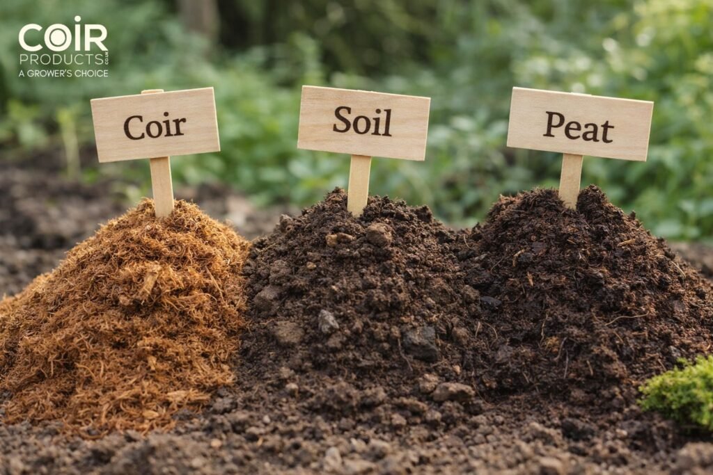 Coir vs Soil vs Peat: A Technical Comparison for Modern Growers